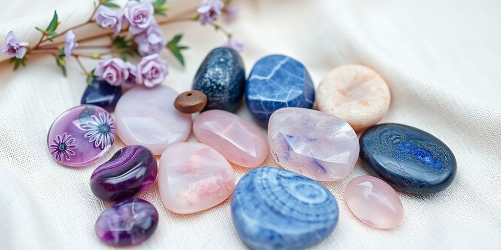 Minerales relajantes en una tela suave y natural.