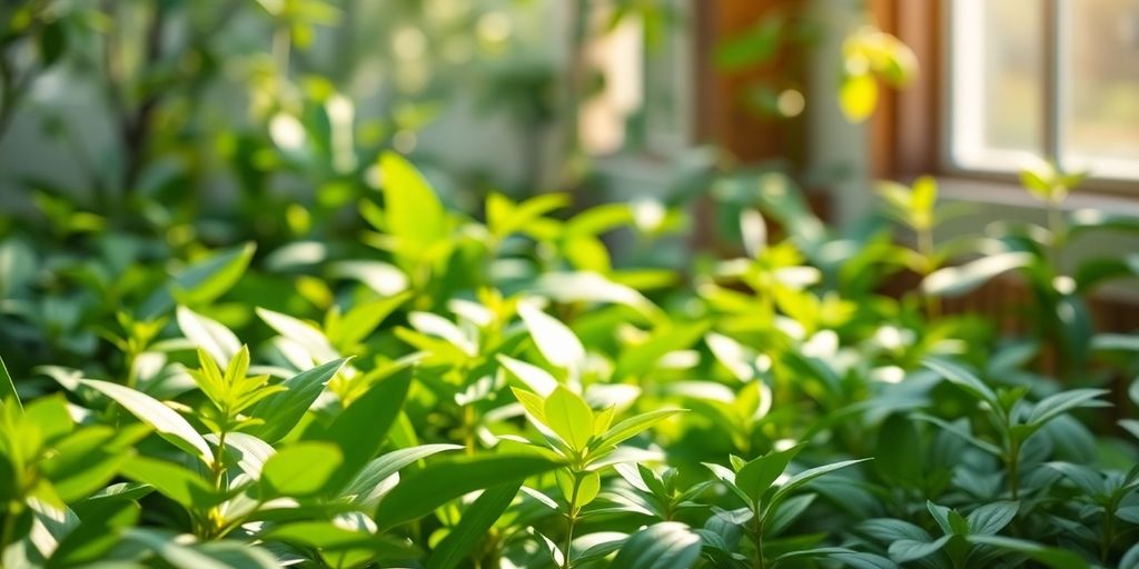 Plantas verdes en un entorno tranquilo y relajante.